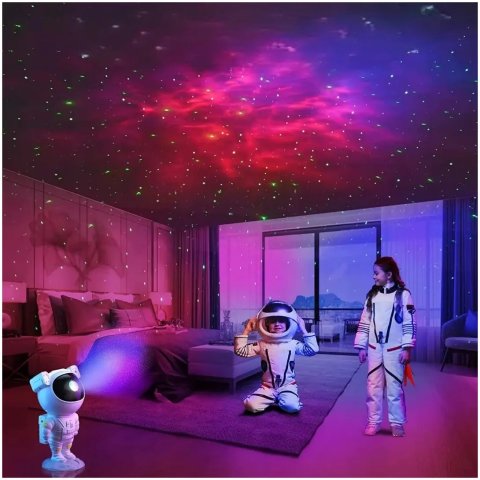 PROJEKTOR GWIAZD ASTRONAUTA LAMPKA NOCNA LED DLA DZIECI KOSMOS PILOT EAN (GTIN): 5900804137948