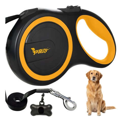 Smycz Automatyczna dla Dużego Psa PURLOV 8m 50kg Mocna Taśma z Blokadą XXL
