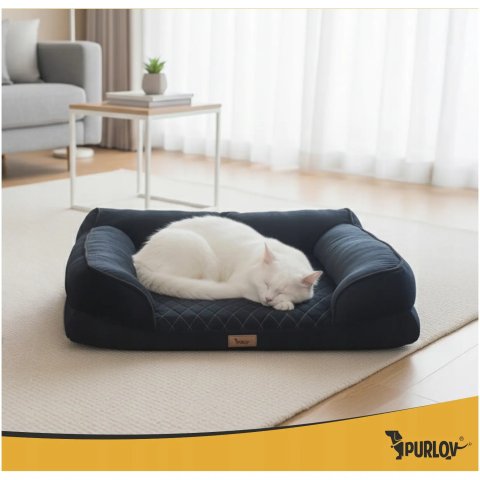 Legowisko Ortopedyczne dla Psa Kota 65x55x18 cm Posłanie Kanapa Pokrowiec Rozmiar: S
