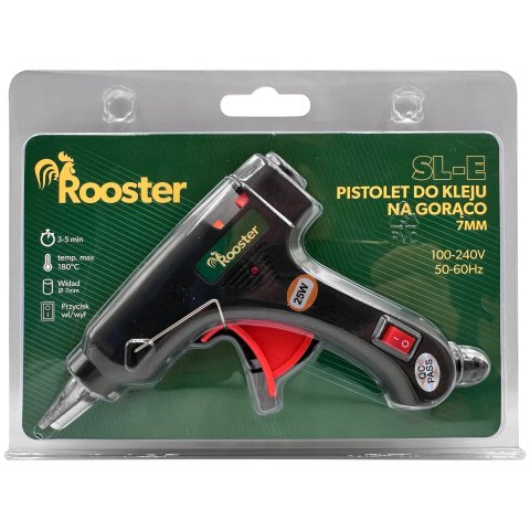 PISTOLET DO KLEJU NA GORĄCO 25W (METALOWA DYSZA) +10 WKŁADÓW KLEJU 7x150mm EAN (GTIN): 5906086033565