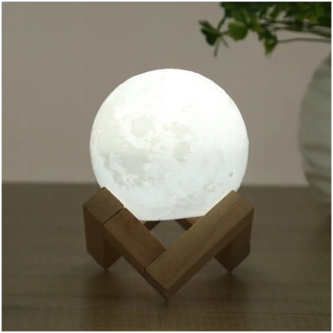 LAMPKA NOCNA 3D Księżyc 48cm MOONLIGHT RGB + pilot Płeć: chłopcy