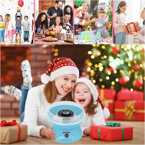 MASZYNKA MASZYNA DO ROBIENIA WATY CUKROWEJ DOMOWA IMPREZA + PATYCZKI ZESTAW Waga produktu: 2 kg