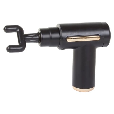 MASAŻER CIAŁA PISTOLET DO MASAŻU GUN + 4 KOŃCÓWKI + AKUMULATOR USB-C Kolor: czarny