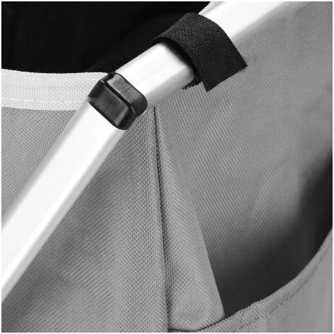 KOSZ ORGANIZER 146L NA PRANIE ODZIEŻ BIELIZNĘ 3 KOMORY XL SKŁADANY MOCNY Wysokość produktu: 60 cm