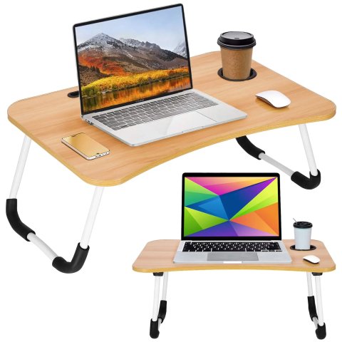 STOLIK POD LAPTOPA SKŁADANY DO ŁÓŻKA PODSTAWKA KOMPUTER MOBILNY ŚNIADANIOWY