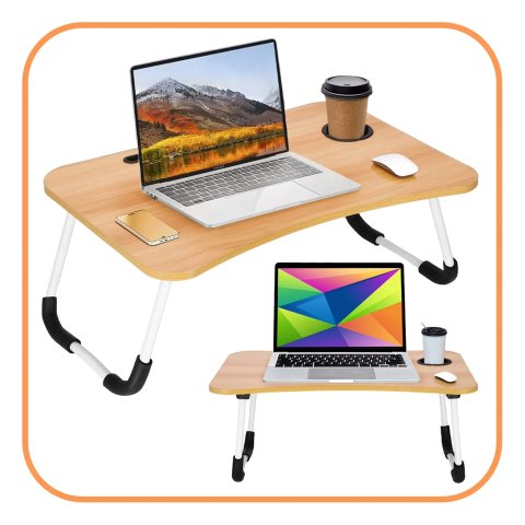 STOLIK POD LAPTOPA SKŁADANY DO ŁÓŻKA PODSTAWKA KOMPUTER MOBILNY ŚNIADANIOWY