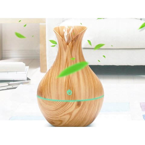 NAWILŻACZ POWIETRZA DYFUZOR ZAPACHOWY AROMATERAPIA PODŚWIETLENIE RGB USB, Rodzaj nawilżacz ultradźwiękowy