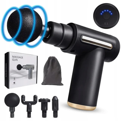 PISTOLET DO MASAŻU MASAŻER DO PLECÓW STÓP KARKU CIAŁA SZYJI massage gun