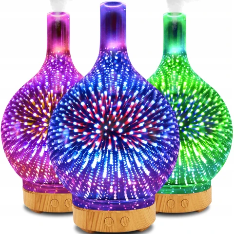 NAWILŻACZ POWIETRZA DYFUZOR ZAPACHOWY AROMATERAPIA JONIZATOR LAMPKA NOCNA