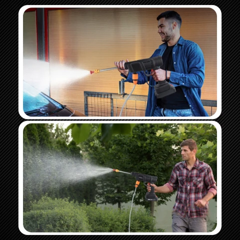 MYJKA CIŚNIENIOWA AKUMULATOROWA ZESTAW DO MYCIA OKIEN KOSTKI ELEWACJI, Ciśnienie robocze 38 bar