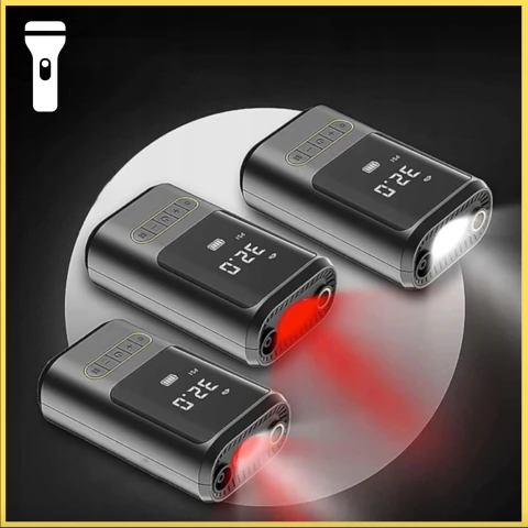 Ale Hity | KOMPRESOR AKUMULATOROWY SAMOCHODOWY BEZPRZEWODOWY pompka + POWERBANK LED