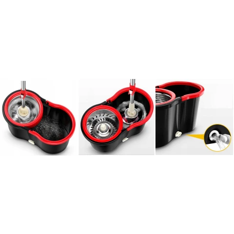 Tani MOP obrotowy ROTACYJNY 360 TURBO 3w1 2+ wkłady 2+ ścierki, Typ obrotowy