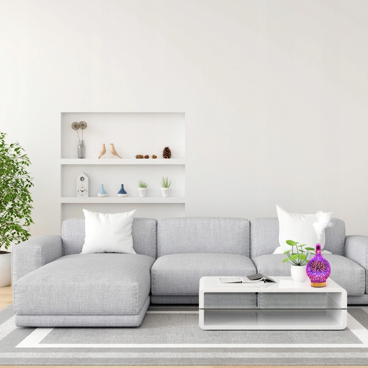 NAWILŻACZ POWIETRZA DYFUZOR ZAPACHOWY AROMATERAPIA JONIZATOR LAMPKA NOCNA, Filtry nawilżający