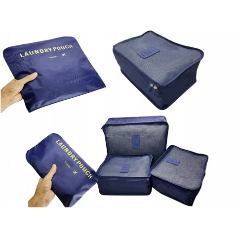 ORGANIZERY PODRÓŻNE DO WALIZKI SIATKI NA PRANIE X6 TURYSTYCZNE NA UBRANIA, Szerokość produktu 30 cm