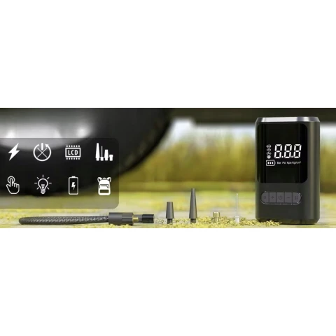 Ale Hity | KOMPRESOR AKUMULATOROWY SAMOCHODOWY BEZPRZEWODOWY pompka + POWERBANK LED