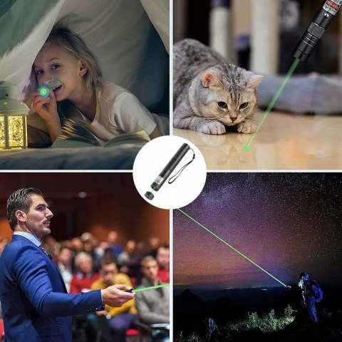 Ale Hity | WSKAŹNIK LASEROWY ZIELONY 303 PRO -- ŁADOWANIE USB -- + KABEL MICRO USB