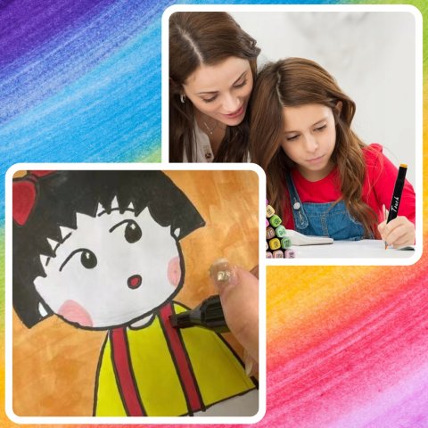 Ale Hity | MARKERY ALKOHOLOWE 120 SZT Flamastry Mazaki Pisaki Dwustronne Pro + TORBA