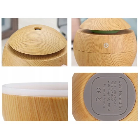 NAWILŻACZ POWIETRZA DYFUZOR ZAPACHOWY AROMATERAPIA, Wydajność 20 ml/h