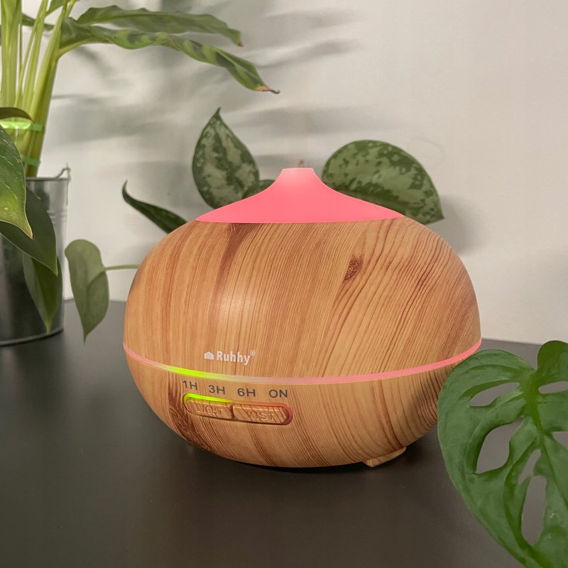 Nawilżacz Powietrza Aromaterapia Dyfuzor Zapachowy Jonizator Lampka + Pilot, Czas działania 14 h