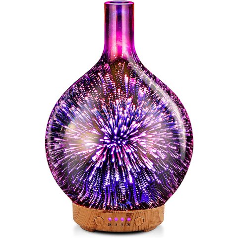 NAWILŻACZ POWIETRZA DYFUZOR ZAPACHOWY AROMATERAPIA JONIZATOR NOCNA LAMPKA, Waga produktu z opakowaniem jednostkowym 0.664 kg