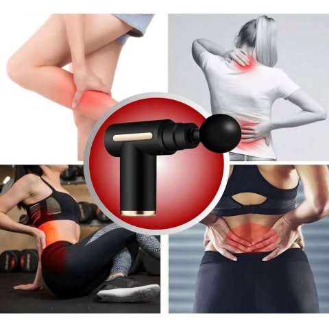 Ale Hity | PISTOLET DO MASAŻU MASAŻER DO PLECÓW STÓP KARKU CIAŁA SZYJI massage gun