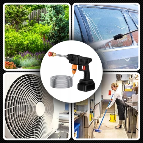 MYJKA CIŚNIENIOWA AKUMULATOROWA ZESTAW DO MYCIA OKIEN KOSTKI ELEWACJI, Waga urządzenia 1 kg