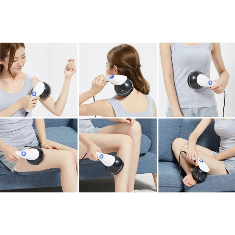 PISTOLET DO MASAŻU MASAŻER ANTYCELLULITOWY WYSZCZUPLAJĄCY DO CELLULITU 9w1, Stan opakowania oryginalne