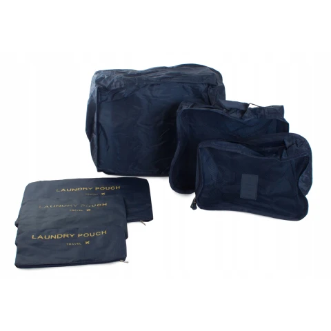 ORGANIZERY PODRÓŻNE DO WALIZKI SIATKI NA PRANIE X6 TURYSTYCZNE NA UBRANIA, Stan opakowania oryginalne