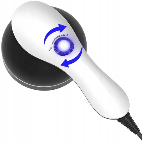 Ale Hity | PISTOLET DO MASAŻU MASAŻER WYSZCZUPLAJĄCY CIAŁO ANTYCELLULITOWY 9x KOŃCÓWEK