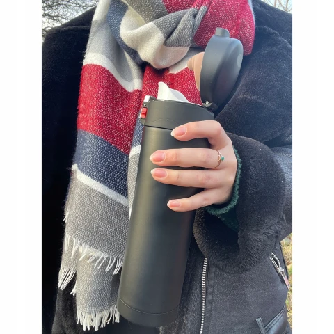 Kubek Termiczny Termos na Gorące Napoje Kawa Herbata Szczelny 440 ml Bidon, Pojemność 440 ml