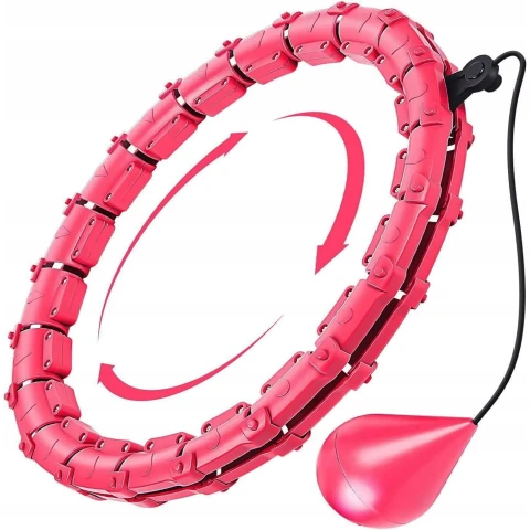 HULA HOP ODCHUDZAJĄCE Z OBCIĄŻENIEM WYPUSTKI MASAŻER METALOWE ŁOŻYSKA SMART, Liczba części 26