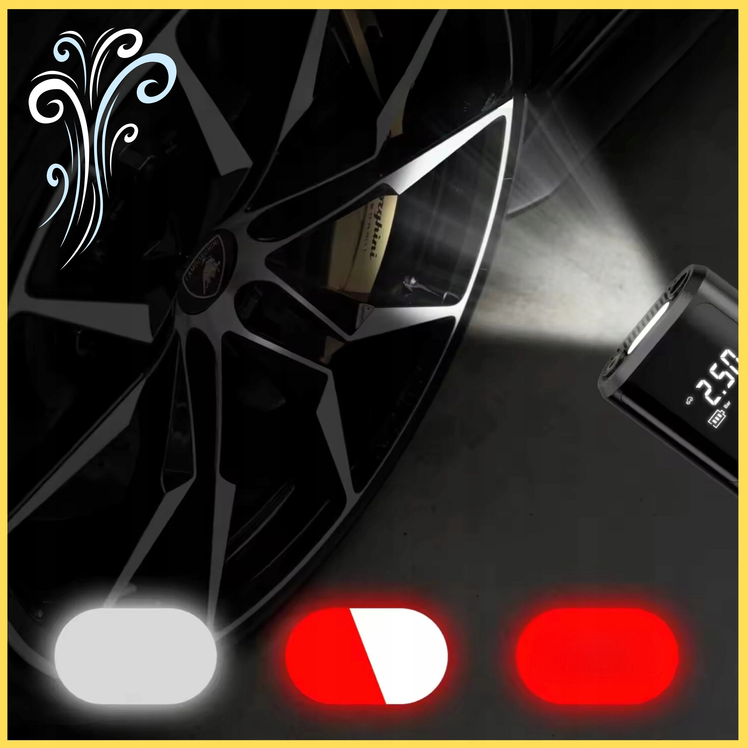 Ale Hity | KOMPRESOR AKUMULATOROWY SAMOCHODOWY BEZPRZEWODOWY pompka + POWERBANK LED