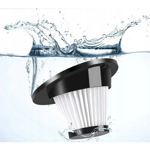 Mocny Odkurzacz Samochodowy Ręczny 120W Mocny Filtr Bezworkowy + Kabel 5m, Załączone wyposażenie Filtr HEPA | 3 wymienne końcówki | elastyczny wąż | szcztoka