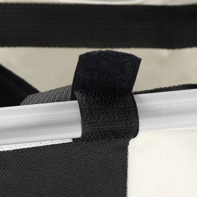 KOSZ ORGANIZER 146L NA PRANIE ODZIEŻ BIELIZNĘ 3 KOMORY XL SKŁADANY MOCNY, Cechy dodatkowe uchwyt | możliwość złożenia | podział komór | materiałowy wkład