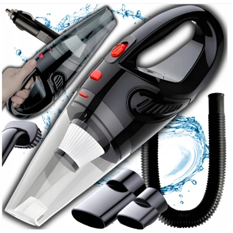 Mocny Odkurzacz Samochodowy Ręczny 120W Mocny Filtr Bezworkowy + Kabel 5m