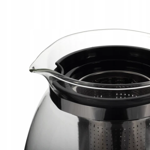 ZAPARZACZ SZKLANY DZBANEK DO HERBATY ŻAROODPORNY ZIÓŁ duży 2l KAMILLE, Informacje dodatkowe możliwość mycia w zmywarce