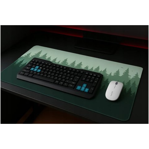 DUŻA PODKŁADKA POD MYSZKĘ 80x40 NA BIURKO LAS NATURA GAMINGOWA NA PREZENT EAN (GTIN): 8716309131612