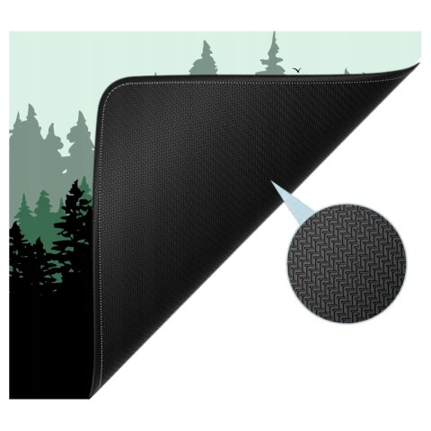 DUŻA PODKŁADKA POD MYSZKĘ 80x40 NA BIURKO LAS NATURA GAMINGOWA NA PREZENT