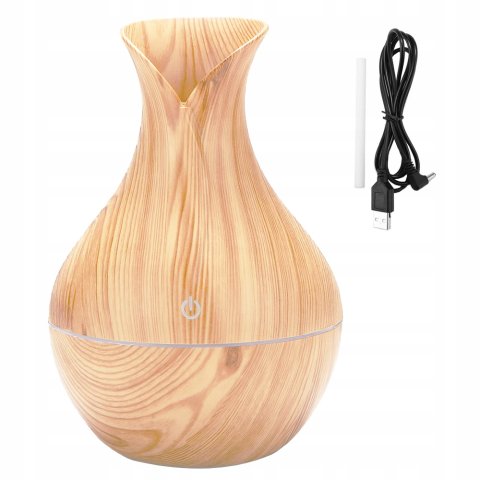 NAWILŻACZ POWIETRZA DYFUZOR ZAPACHOWY AROMATERAPIA PODŚWIETLENIE RGB USB