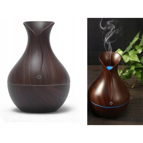 NAWILŻACZ POWIETRZA DYFUZOR ZAPACHOWY AROMATERAPIA PODŚWIETLENIE RGB USB, Rodzaj nawilżacz ultradźwiękowy