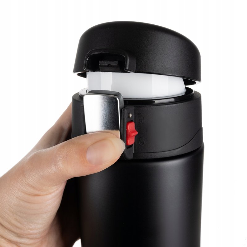 Kubek Termiczny Termos na Gorące Napoje Kawa Herbata Szczelny 440 ml Bidon, Średnica 6.5 cm