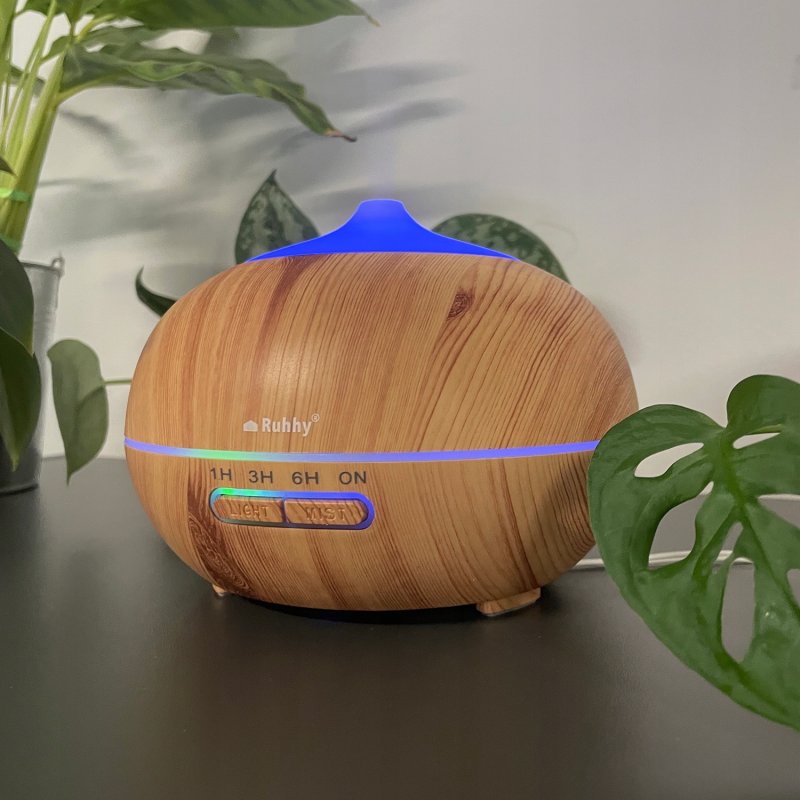 Nawilżacz Powietrza Aromaterapia Dyfuzor Zapachowy Jonizator Lampka + Pilot, Wydajność 30 ml/h