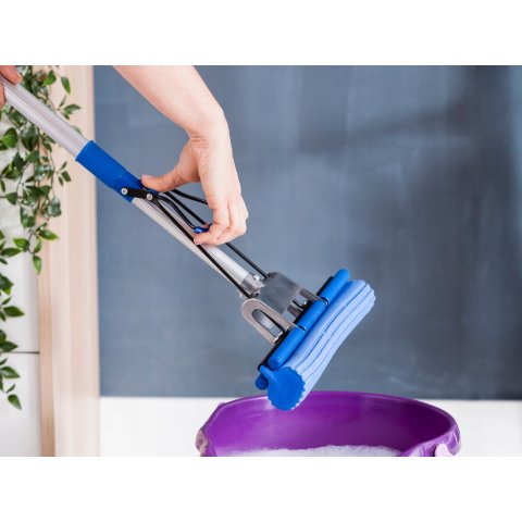 Mop gąbkowy TOP 27cm do podłóg ściągaczka wyciskany kij teleskopowy York