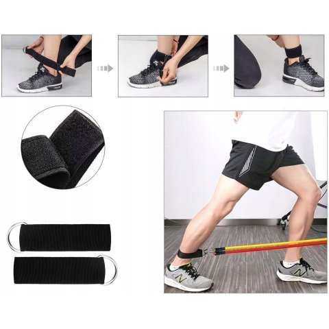 GUMY DO ĆWICZEŃ ZESTAW 5 GUM OPOROWYCH EKSPANDER, Szerokość 5 mm