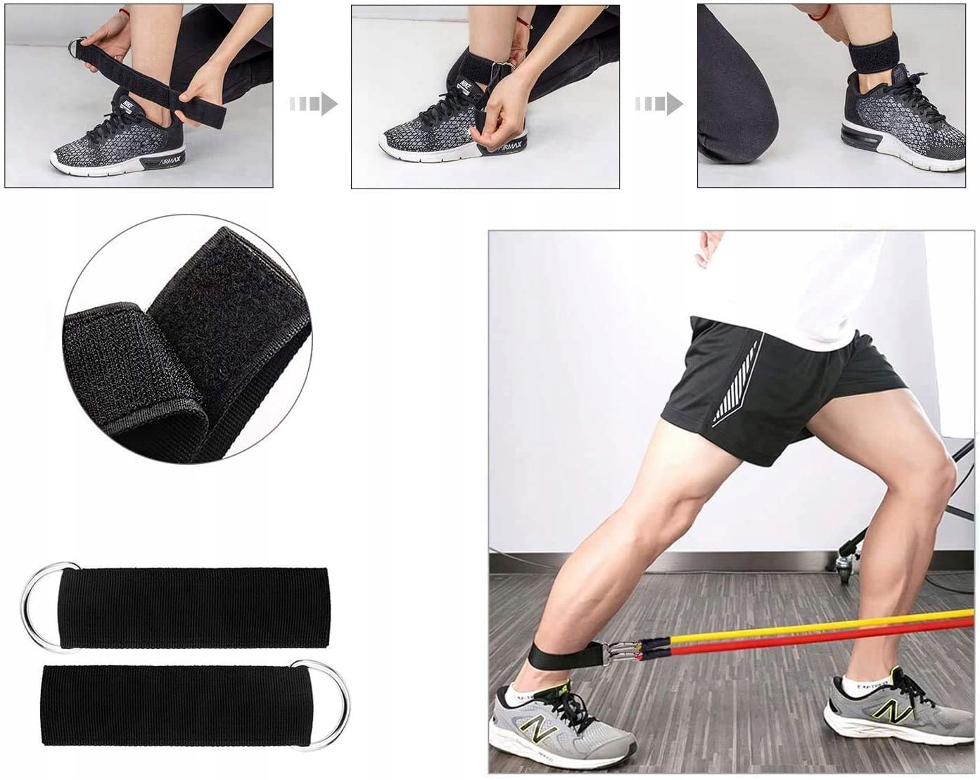 GUMY DO ĆWICZEŃ ZESTAW 5 GUM OPOROWYCH EKSPANDER, Szerokość 5 mm