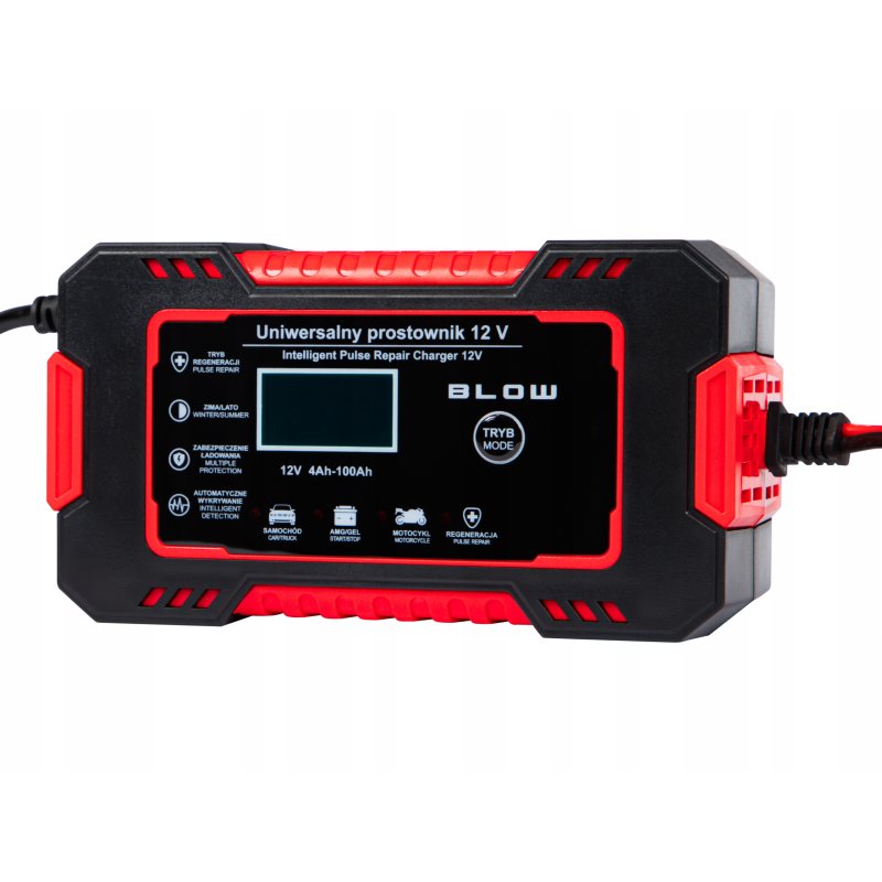 AUTOMATYCZNY INTELIGENTNY PROSTOWNIK ŁADOWARKA AKUMULATORA LCD 12V 6A
