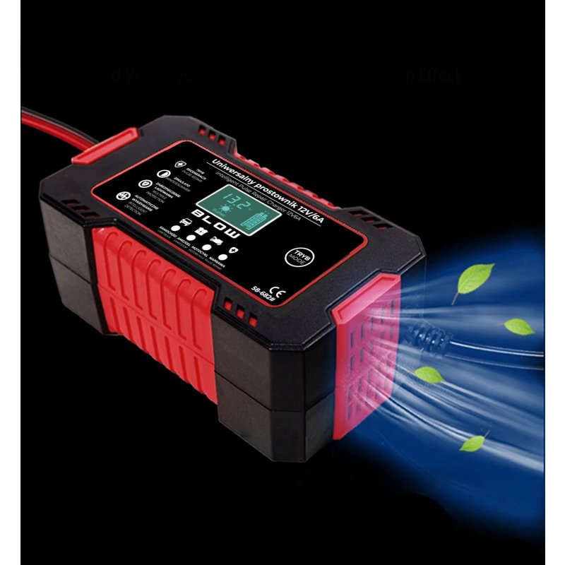AUTOMATYCZNY INTELIGENTNY PROSTOWNIK ŁADOWARKA AKUMULATORA LCD 12V 6A