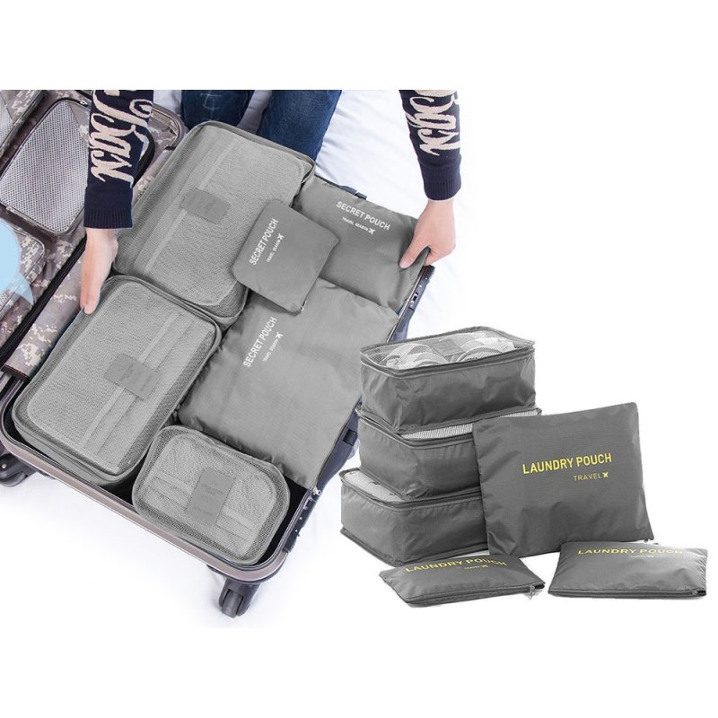 ORGANIZER NA UBRANIA BUTY DO WALIZKI SZAFY SZUFLADY SIATKI NA PRANIE 6 szt., Rodzaj organizer