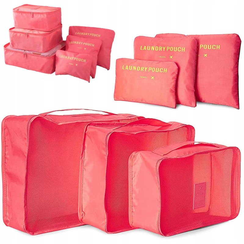 ORGANIZER NA UBRANIA BUTY DO WALIZKI SZAFY SZUFLADY SIATKI NA PRANIE 6 szt., Waga 150 g