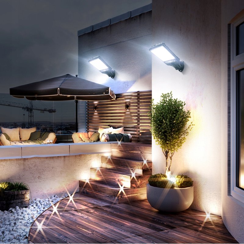 MOCNA LAMPA SOLARNA LED COB ULICZNA CZUJNIK RUCHU ZMIERZCHU Z PILOTEM, Stopień ochrony IP IP65